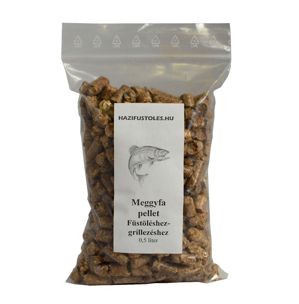 Meggyfa pellet füstöléshez, grillezéshez 0,5 liter