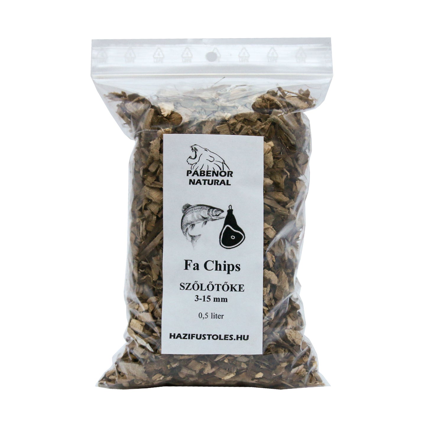 Szőlőtőke Chips füstöléshez 3-15 mm 0,5 liter