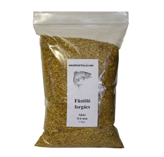 Akácfa füstölő forgács 0-6 mm, akác forgács füstöléshez 1 liter