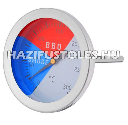 BBQ, smoker, füstölő, sütő, grillhőmérő, 0-300 C