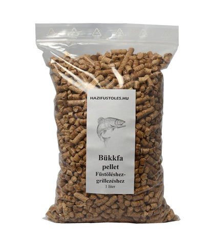 Bükk pellet, füstöléshez grillezéshez, bükkfa pellet 1 liter