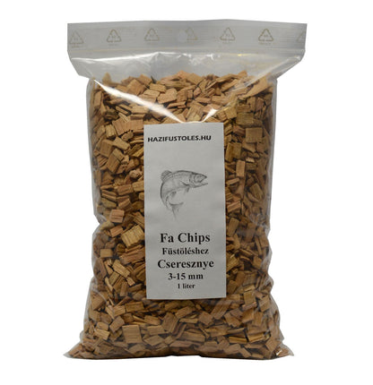 Cseresznyefa BBQ fa chips, apríték  füstöléshez, grillezéshez 3-15 mm