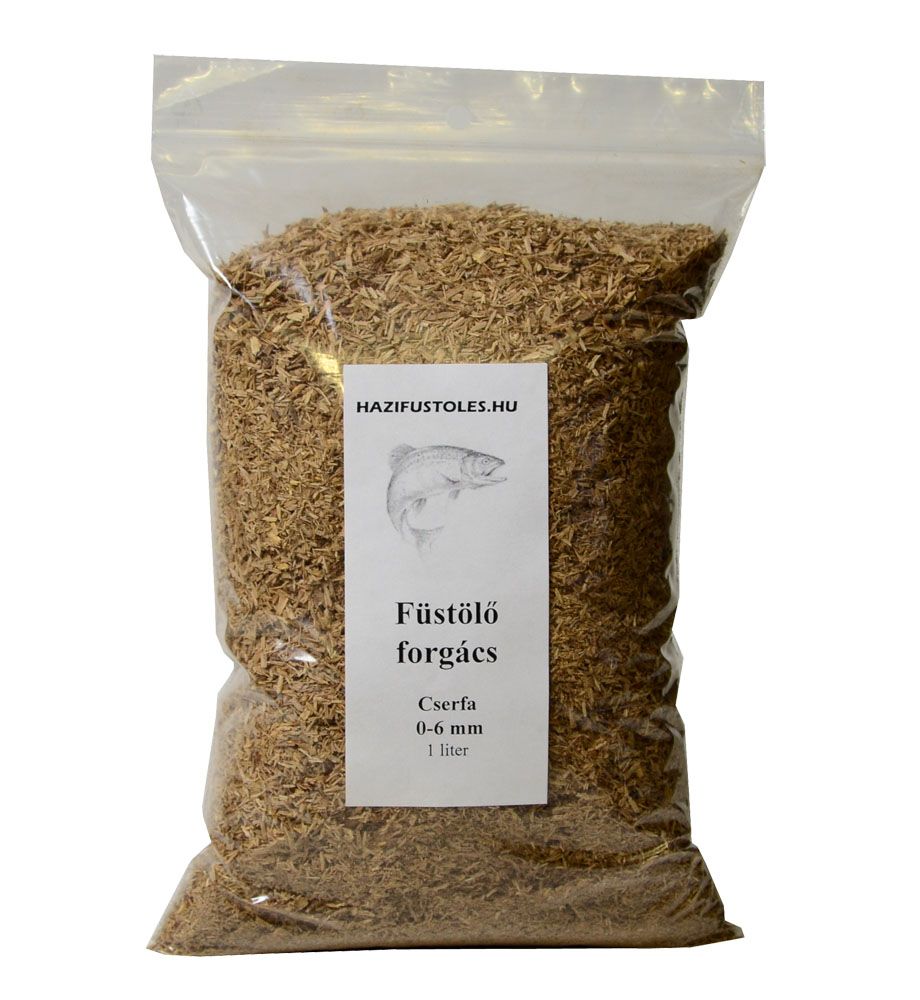 Cserfa forgács füstöléshez, csertölgy füstölő forgács , 1 liter