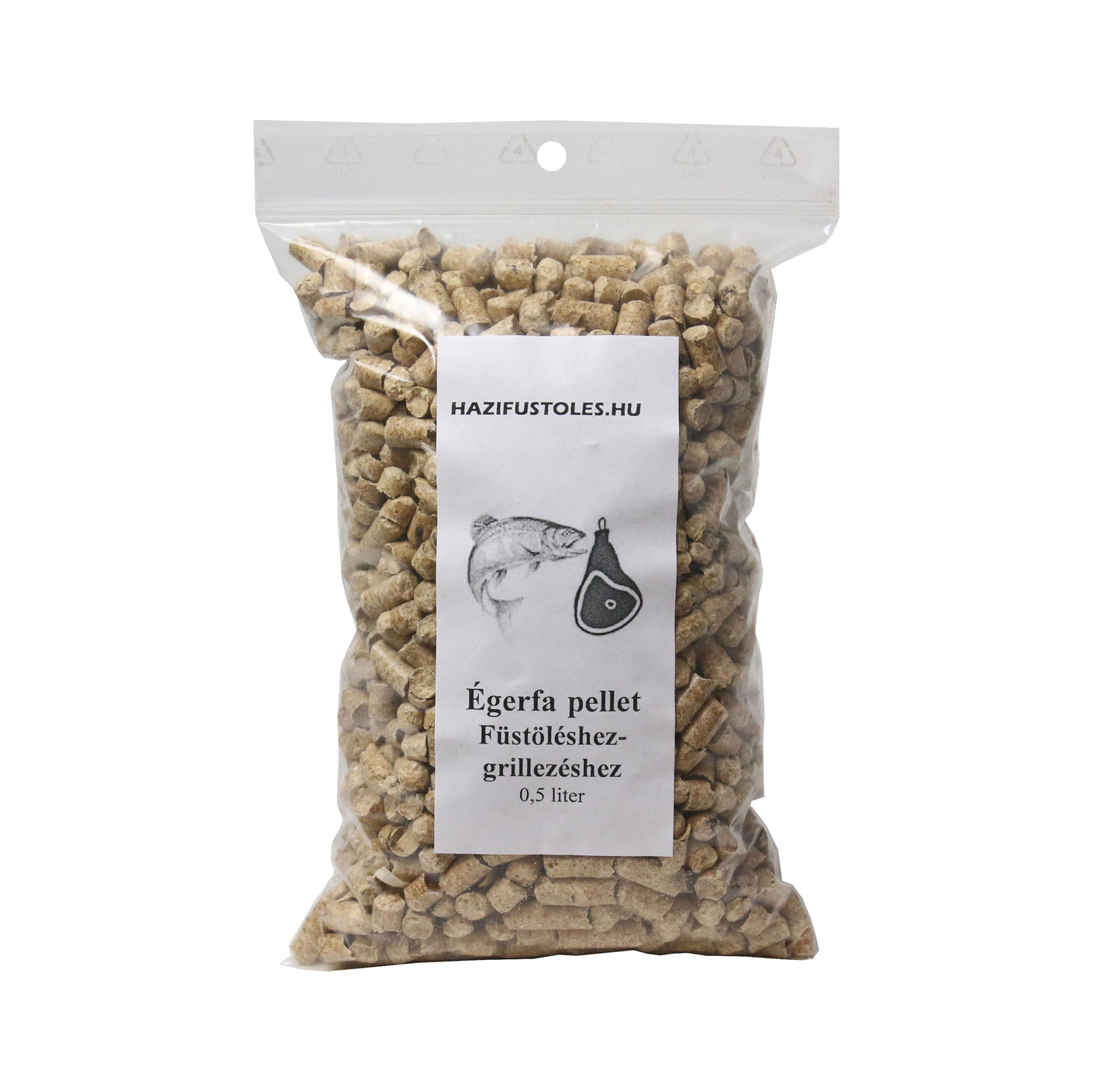 Égerfa pellet grillezéshez , füstöléshez   0,5 liter