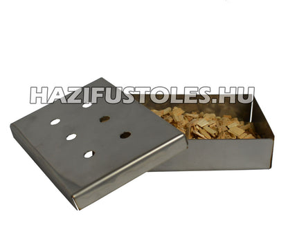 Füstölő doboz, smoker box , rozsdamentes acél