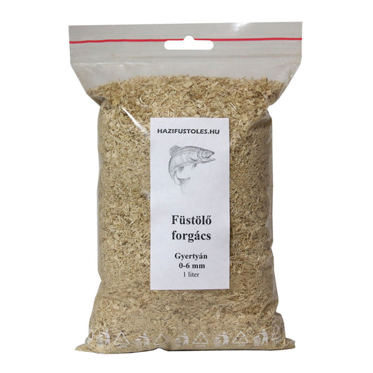 Gyertyánfa forgács 0-6mm 1liter, gyertyán forgács