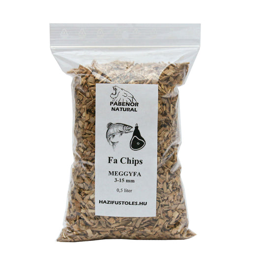 Meggyfa Chips füstöléshez 3-15 mm 0,5 liter