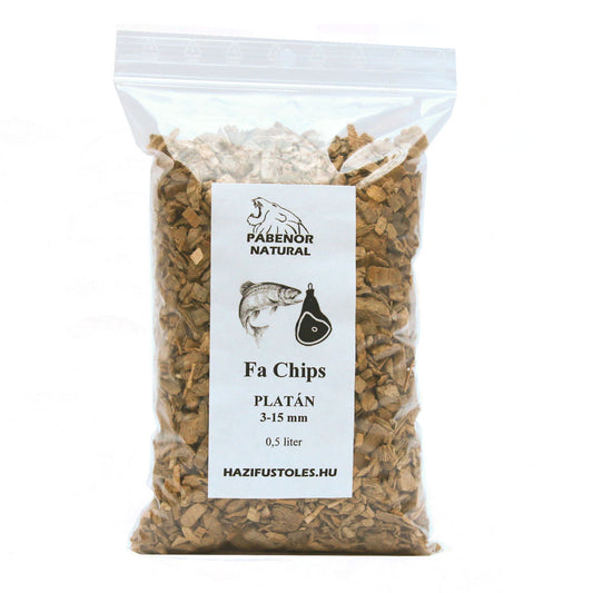 Platánfa Chips füstöléshez 3-15 mm 0,5 liter