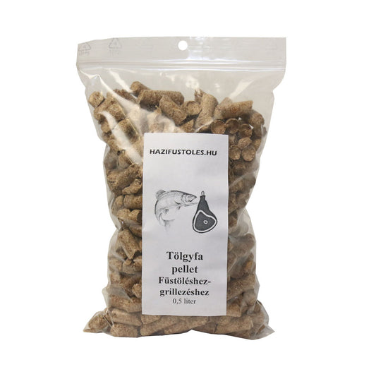 Tölgyfa pellet füstöléshez , grillezéshez 0,5 liter